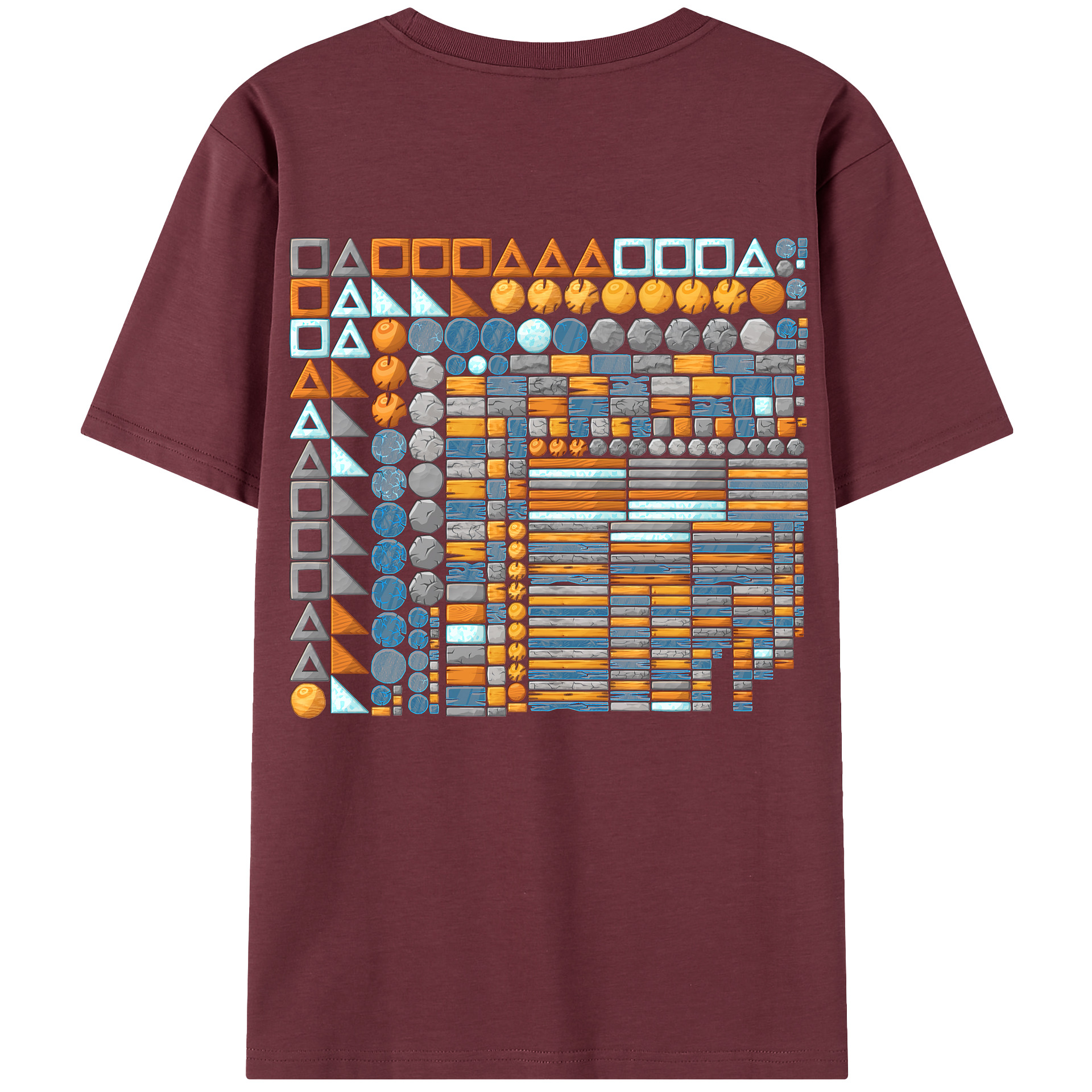 （画像用） Angry Birds アングリーバード 綿100％半袖Tシャツ（背面プリント）